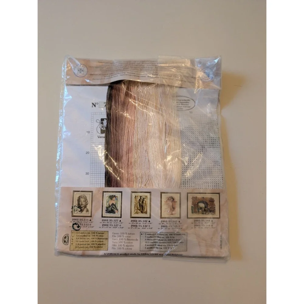Verachtert Counted Cross Stitch Kit Sealed Thoughtful Beach Woman 10.8
